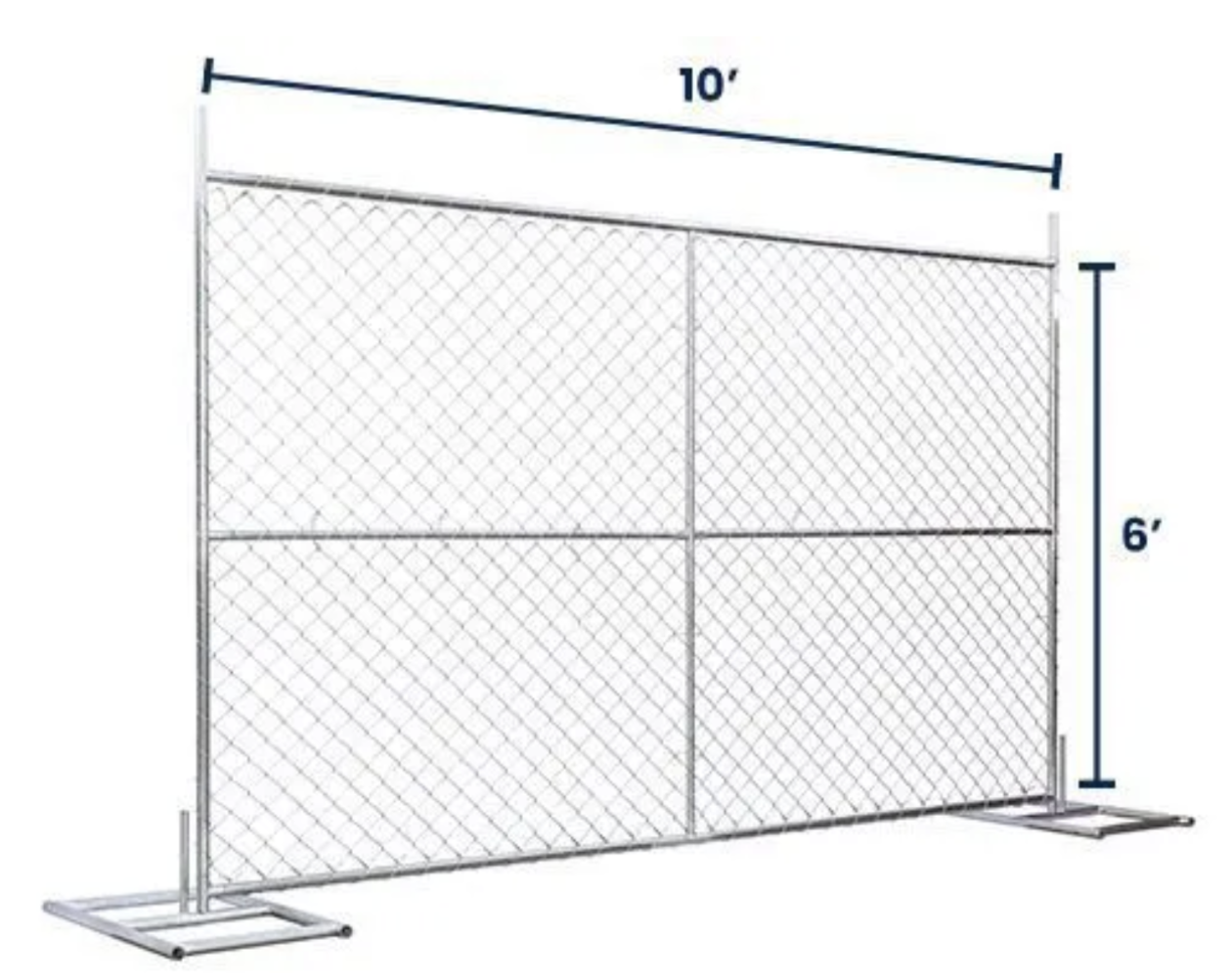6’ x 10’ Versa Chain-Link Temporary Fence Panel
