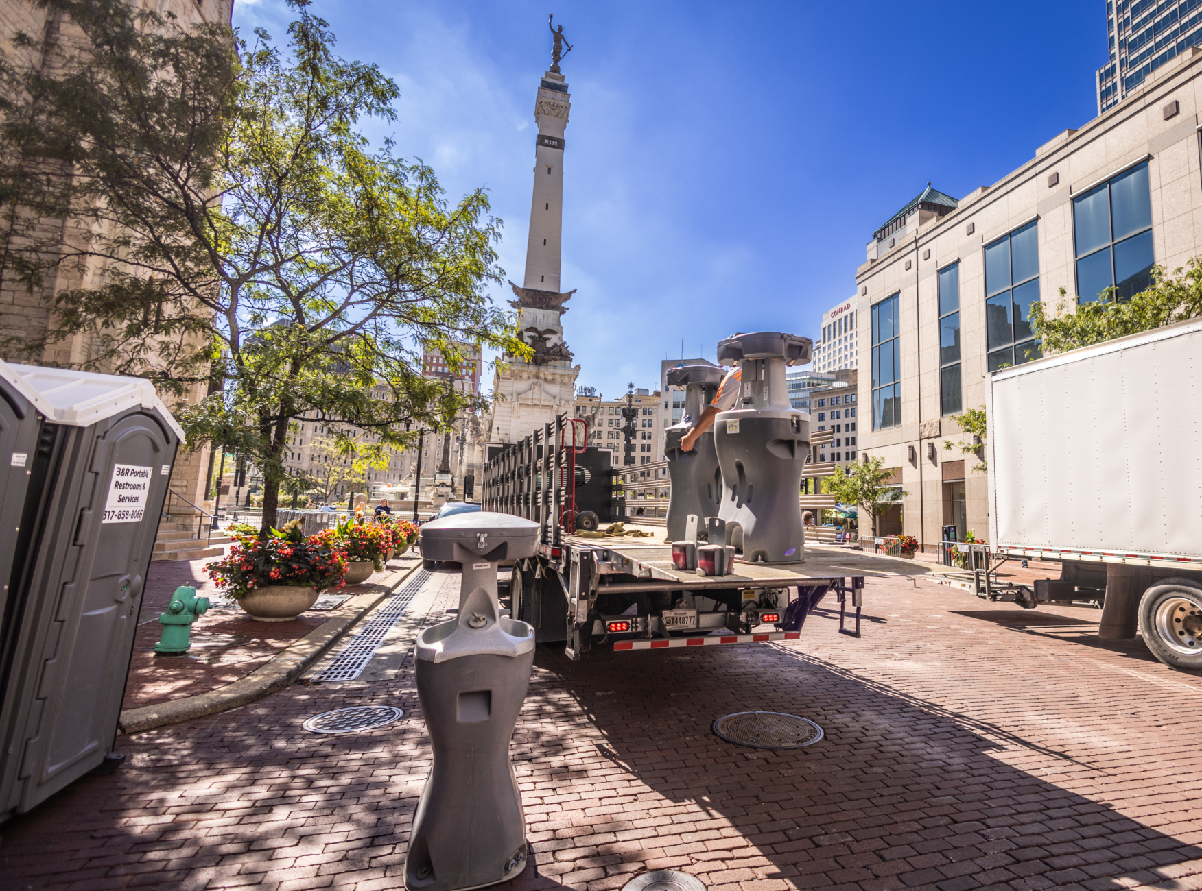 Dual Tower Portable Sink